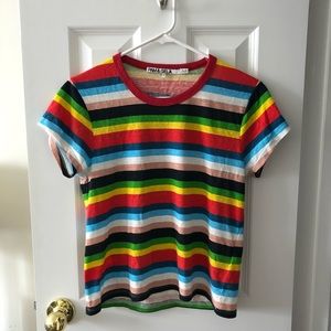 Pam & Gela Rainbow Striped T Shirt
